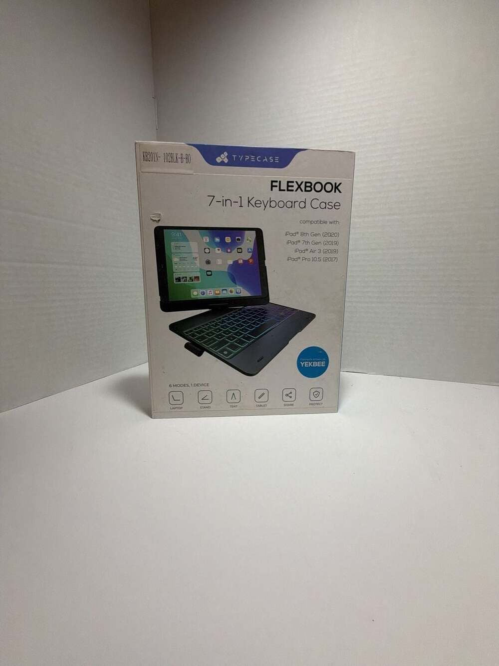 Typecase Flexbook 7-in-1 Keyboard Case for iPad 7th/8th Gen, iPad Air 3, and iPa